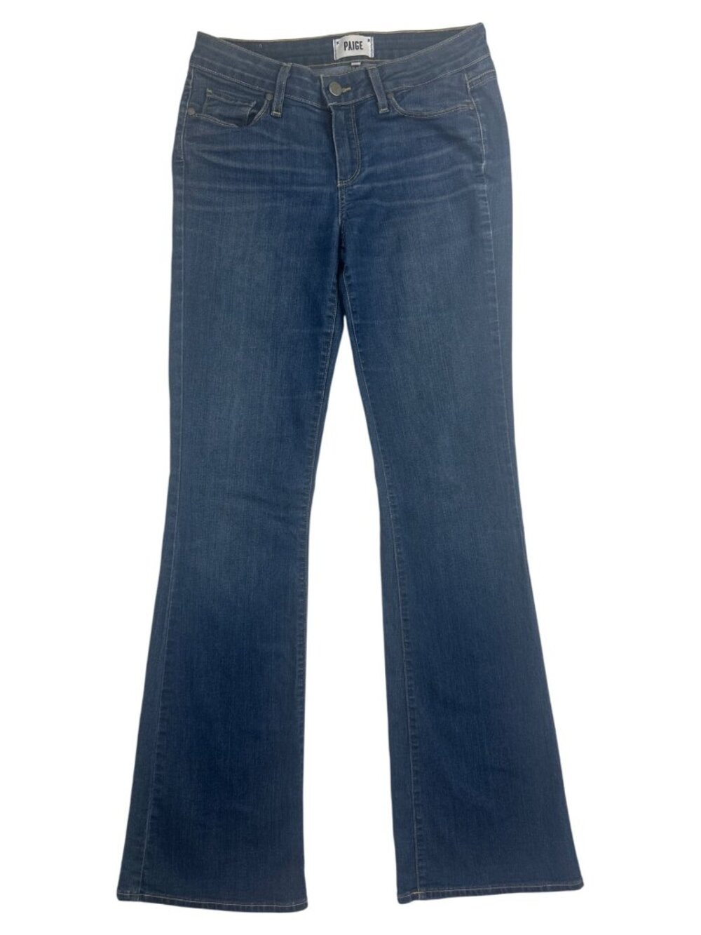 Paige Skyline Bootcut Jeans Sz 28 Medium Wash Stretch Denim USA Made